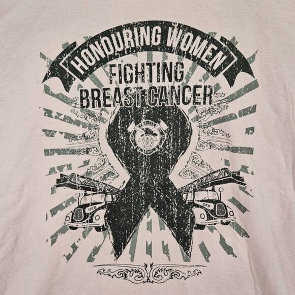 Fighting Breast Cancer Awareness Pink T-Shirt Women's Size M Short Sleeve - Picture 6 of 10